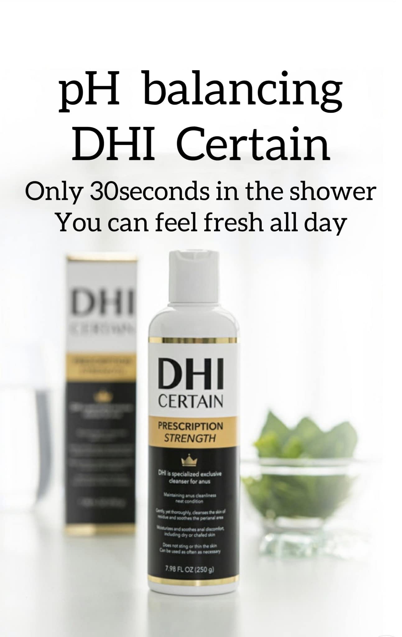 DHI PROBIOTIC Certain Intimate Wash for Men with 3 kinds of probiotics plus 20 Premium Natural DHI uk supplements