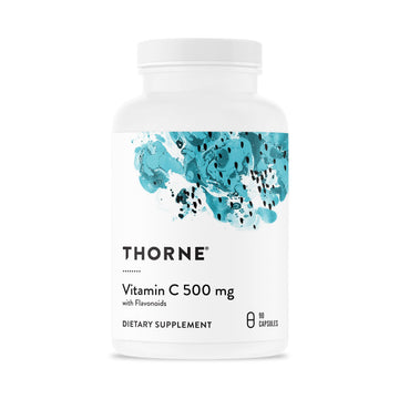 THORNE - Vitamin C 500 mg - Blend of Vitamin C and Citrus Bioflavonoids from Oranges - Supports Immune System, Cellular Energy Production & Collagen Production* - Third-Party Certified - 90 Servings THORNE uk supplements