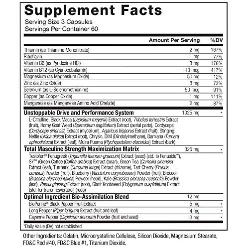 FORCE FACTOR Test X180 Alpha Max, 2-Pack, Total Testosterone and Nitric Oxide Booster Force Factor uk supplements