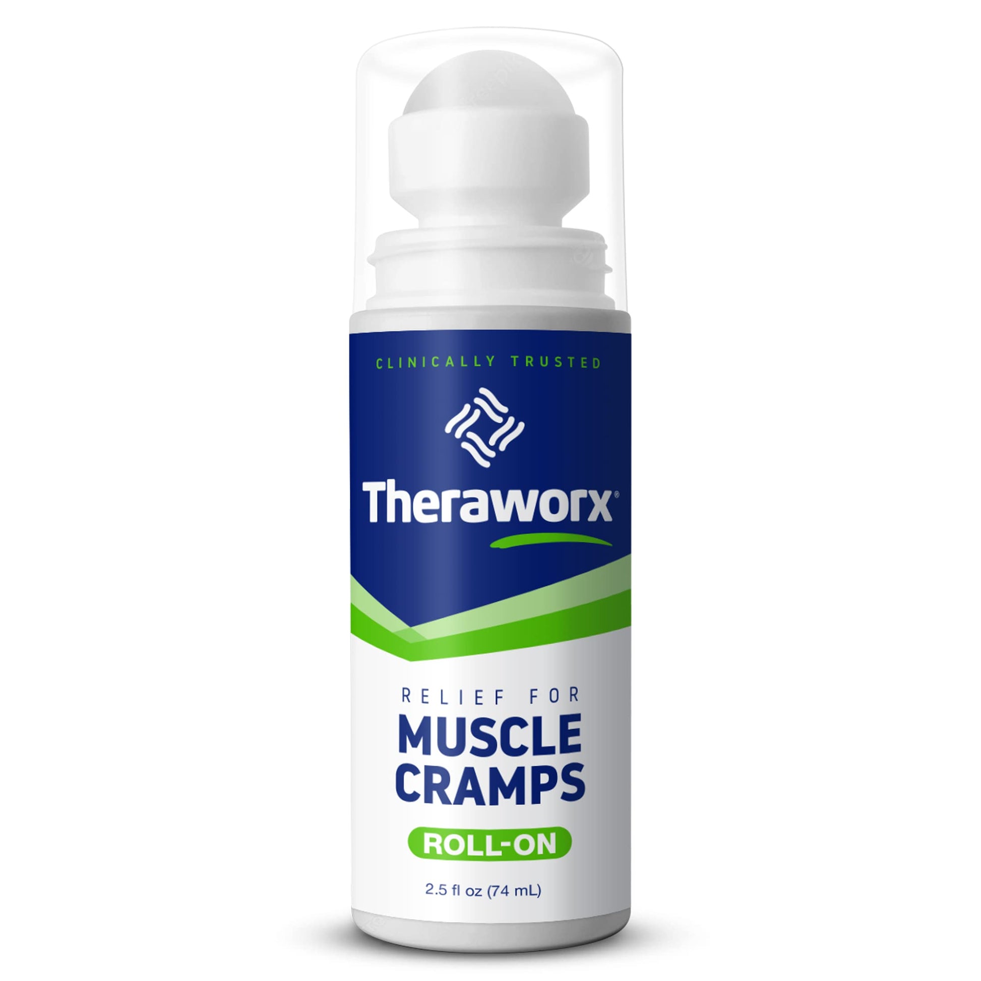 Theraworx Relief for Muscle Cramps Roll-On Fast-Acting Muscle Spasm, Leg Soreness with Magnesium Sulfate - 2.5 oz - 1 Count Theraworx uk supplements