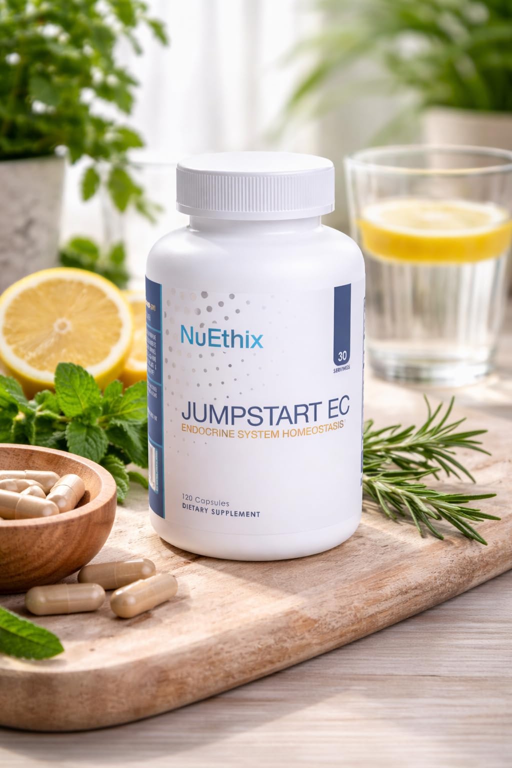 NuEthix Formulations Jumpstart EC, Endocrine System Homeostasis Dietary Supplement, 120 Capsules NuEthix Formulations uk supplements