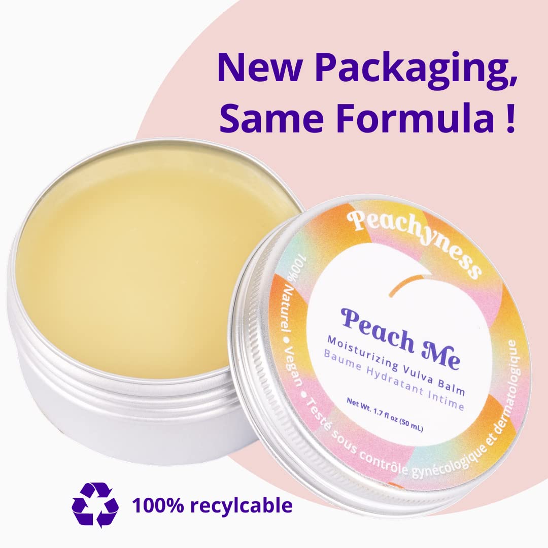 Peach Me Organic Vulva Balm by Peachyness - Hormone-Free Vaginal Moisturizer for Sensitive Skin Peachynes s uk supplements