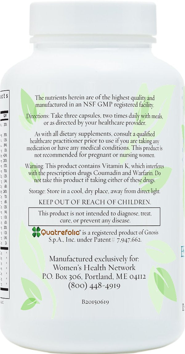 Women's Health Network Essential Nutrients – Daily Multivitamin for Energy, Healthy Aging & Immune Support, Folate as Quatrefolic®, a Patented Natural Form of 5-MTHF Women's Health Network uk supplements