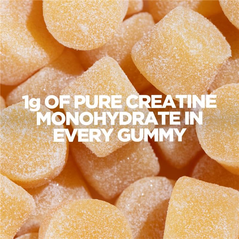 Myprotein Creatine Gummies, 5g Creatine Monohydrate per Serving, Peach, 90 Count, 18 Servings, Chewable Post/Pre Workout Strength & Recovery Sports Nutrition Supplement, Vegan, Non-GMO Myprotein uk supplements
