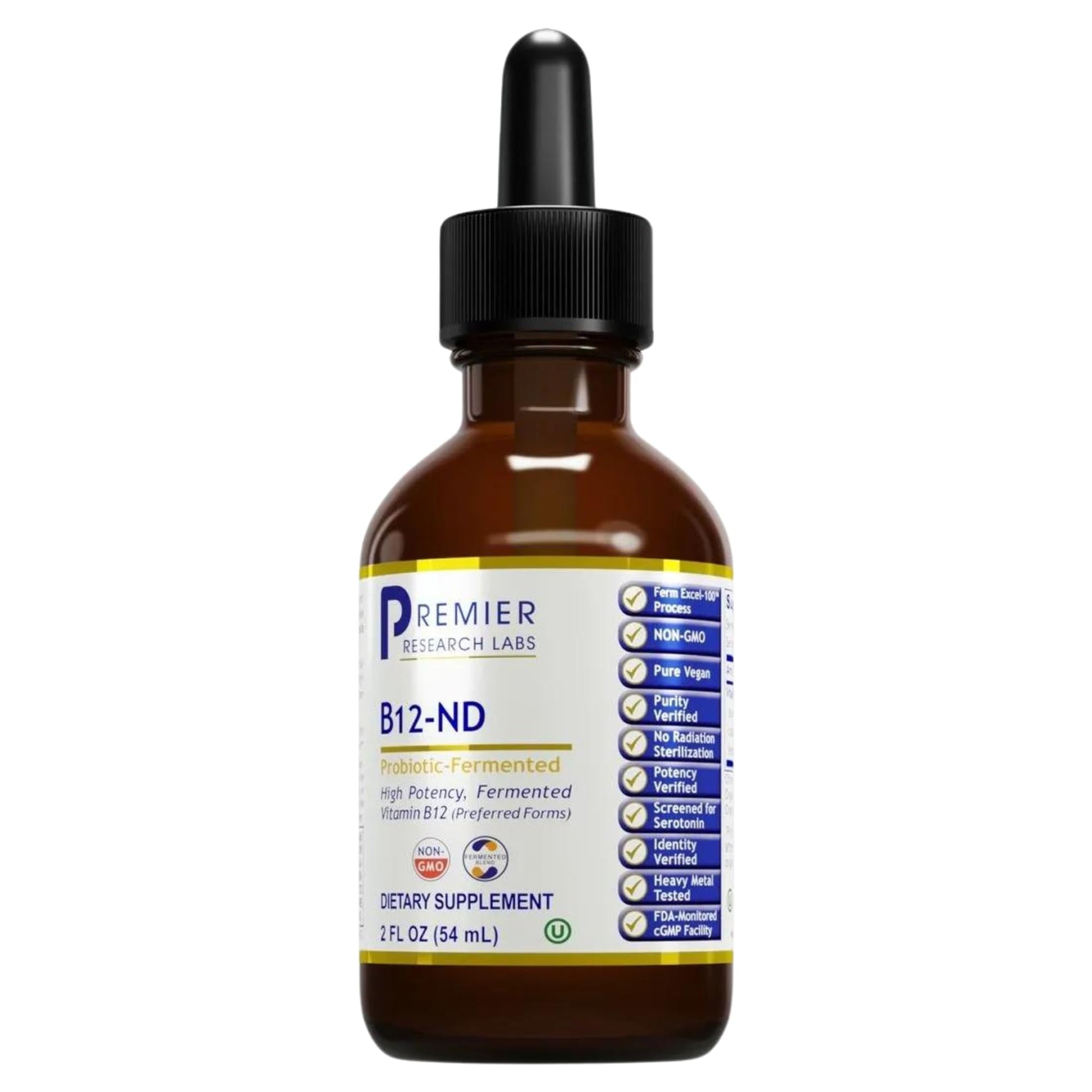 Premier Research Labs B12-ND - Vitamin B12 Liquid, B12 Vitamins, B12 Drops, B-12 Tincture with Methylcobalamin, Adenosylocobalamin, Hydroxcobalamin, 1000 mcg B12 Per Serving - 2 Fl Oz Premier Research Labs uk supplements