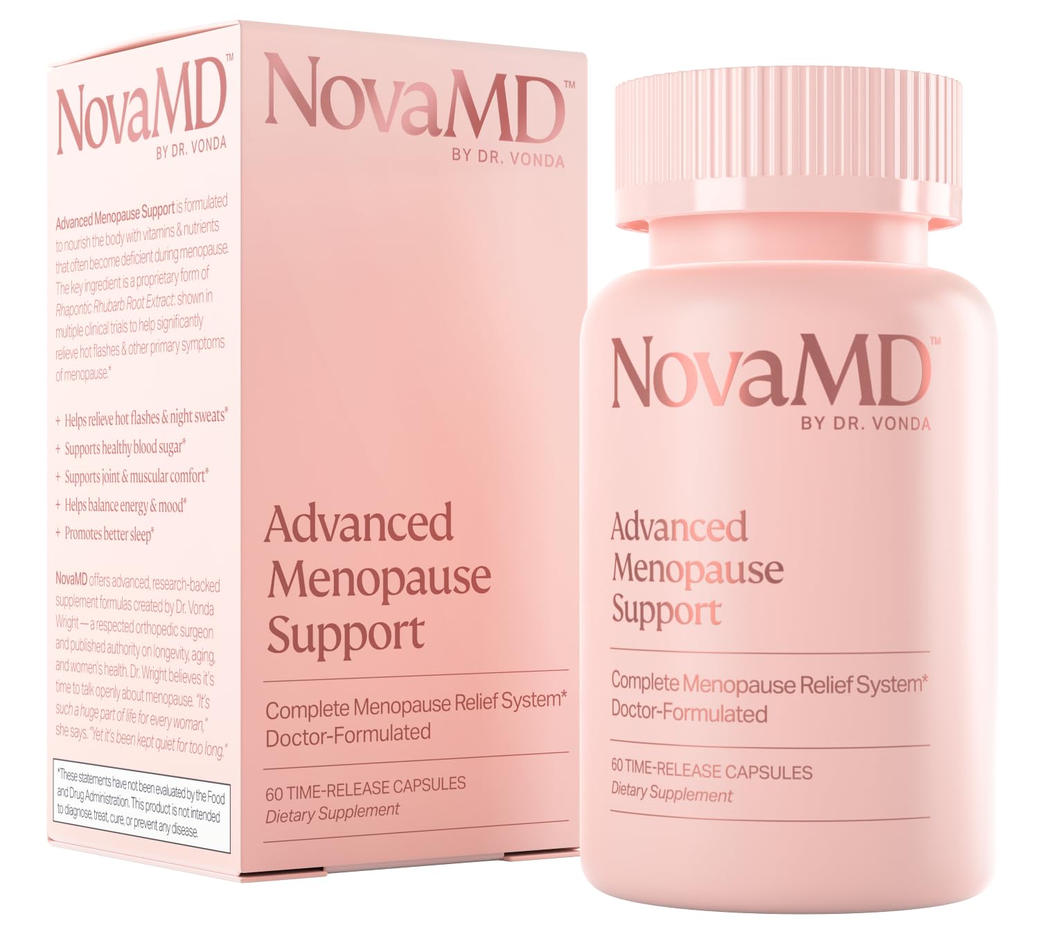 NOVAMD by Dr. Vonda | Clinically Proven Menopause Supplement For Weight Gain, Hot Flashes Heath Secret uk supplements