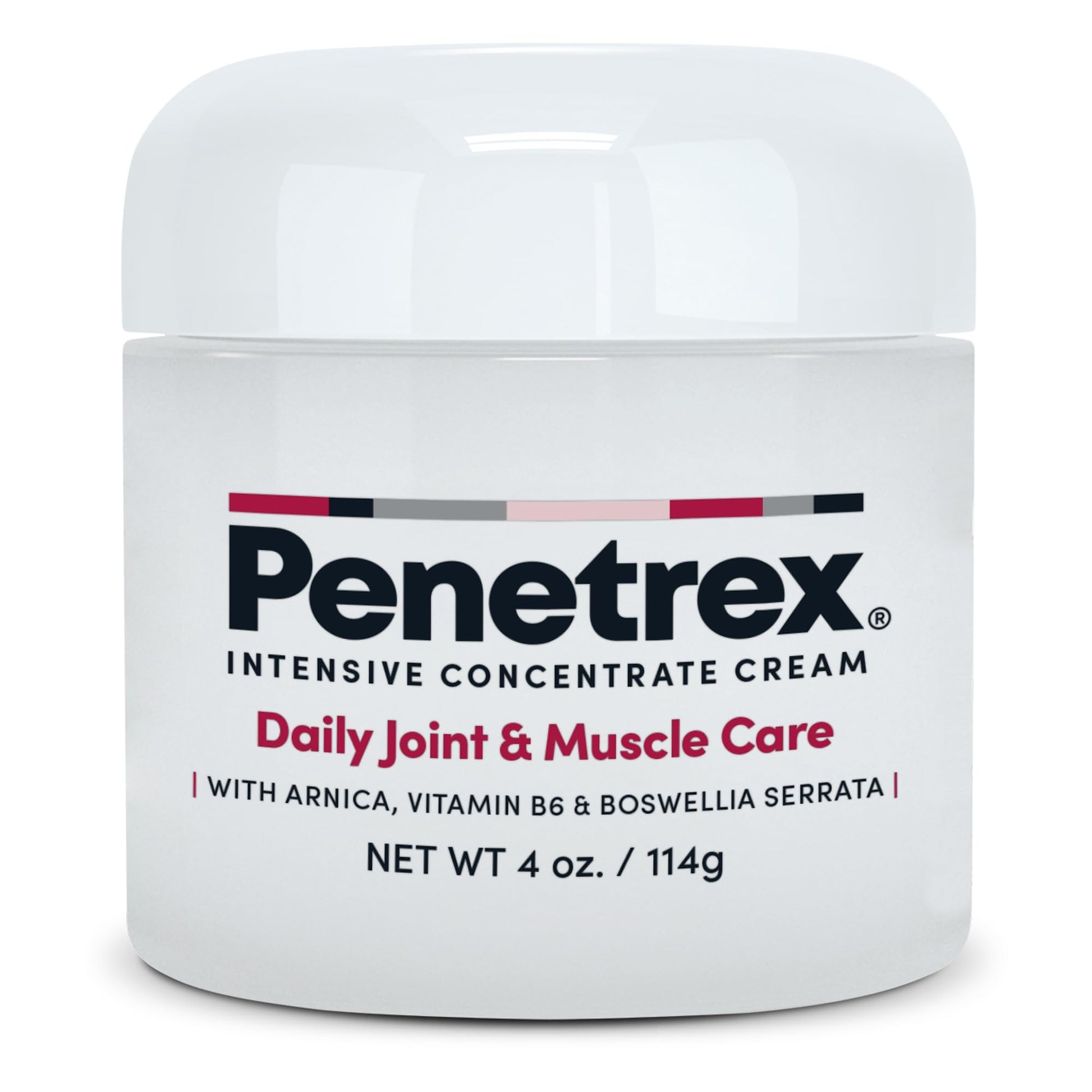 Penetrex Joint & Muscle Therapy - Soothing Comfort for Back, Neck, Hands, Feet - Premium Whole Body Rub with Arnica, Vitamin B6 MSM & Boswellia - Non-Greasy 4oz Cream Penetrex uk supplements