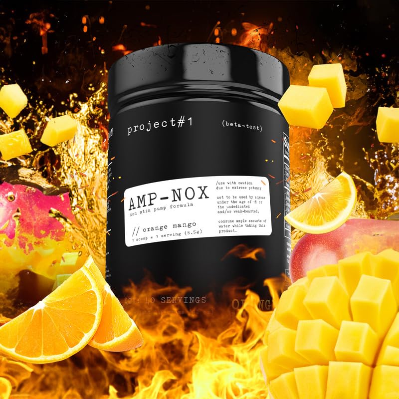 Project #1 AMP-NOX: Pre & Post Workout Powder to Boost Focus & Pump | Energizing Project #1 uk supplements