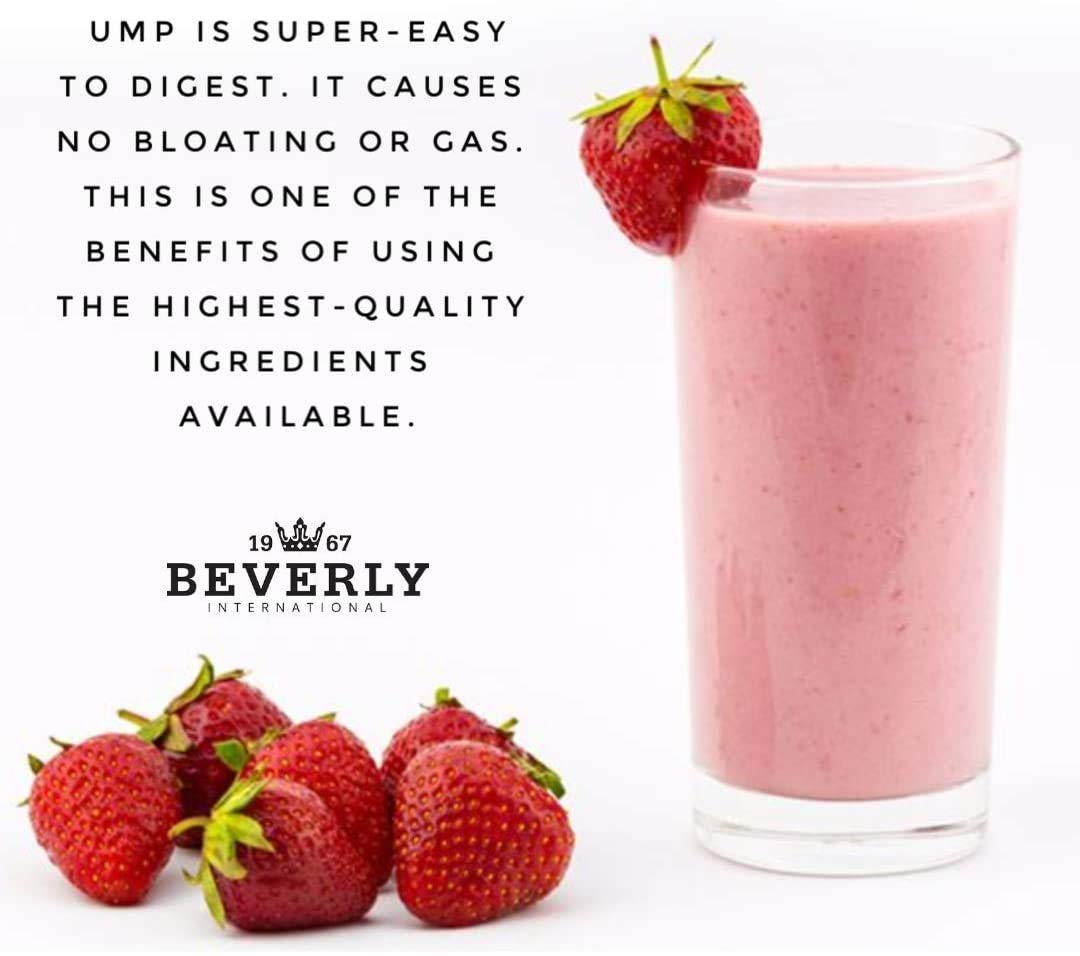 Beverly International UMP Protein Powder, Strawberry. Unique Whey-Casein Ratio Beverly International uk supplements