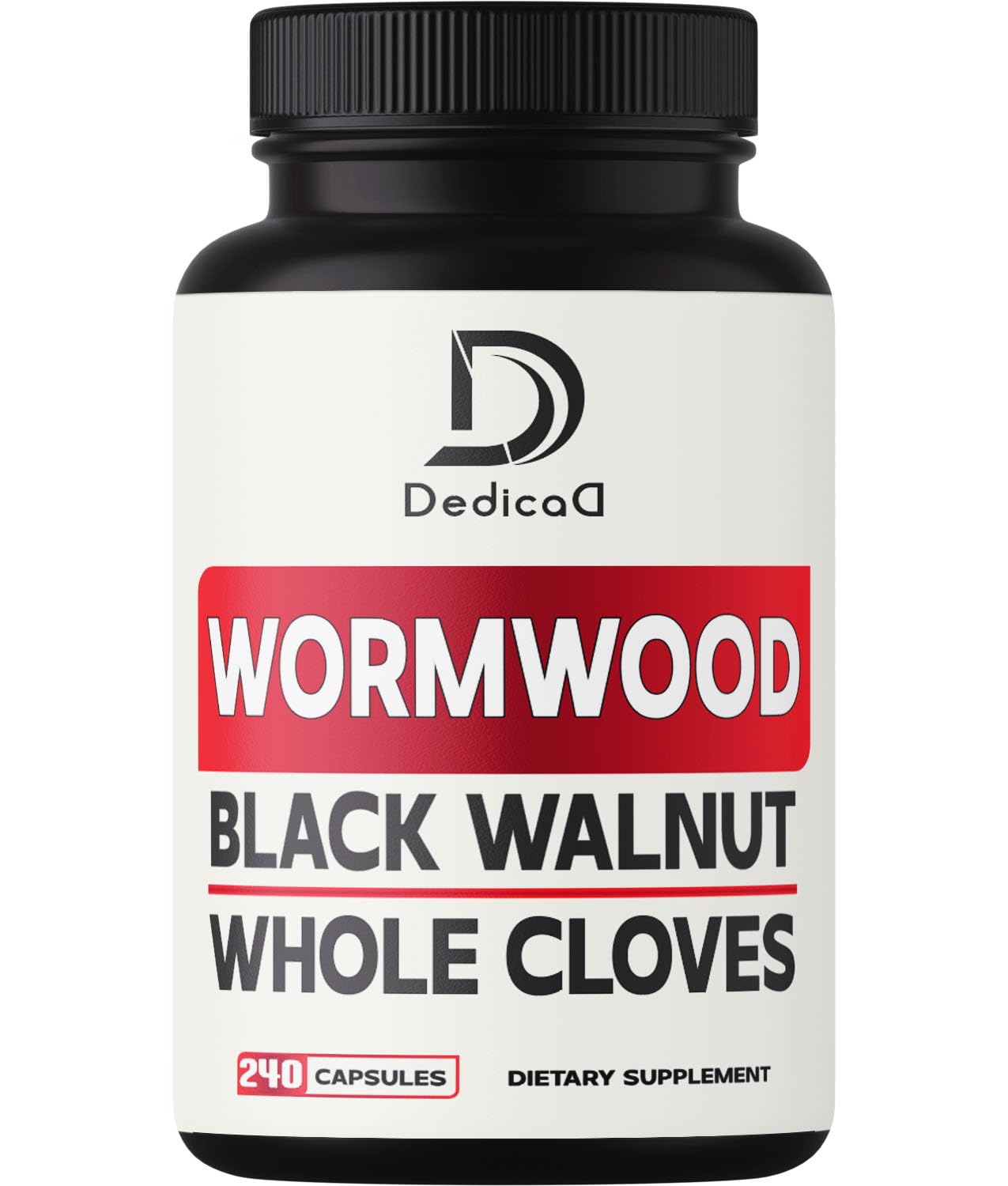 DEDICAD Sweet Wormwood Capsules 1500mg with Black Walnut & Cloves - 240 Vegan Capsules - Artemisia Annua Supplement for Immunity DEDICAD uk supplements