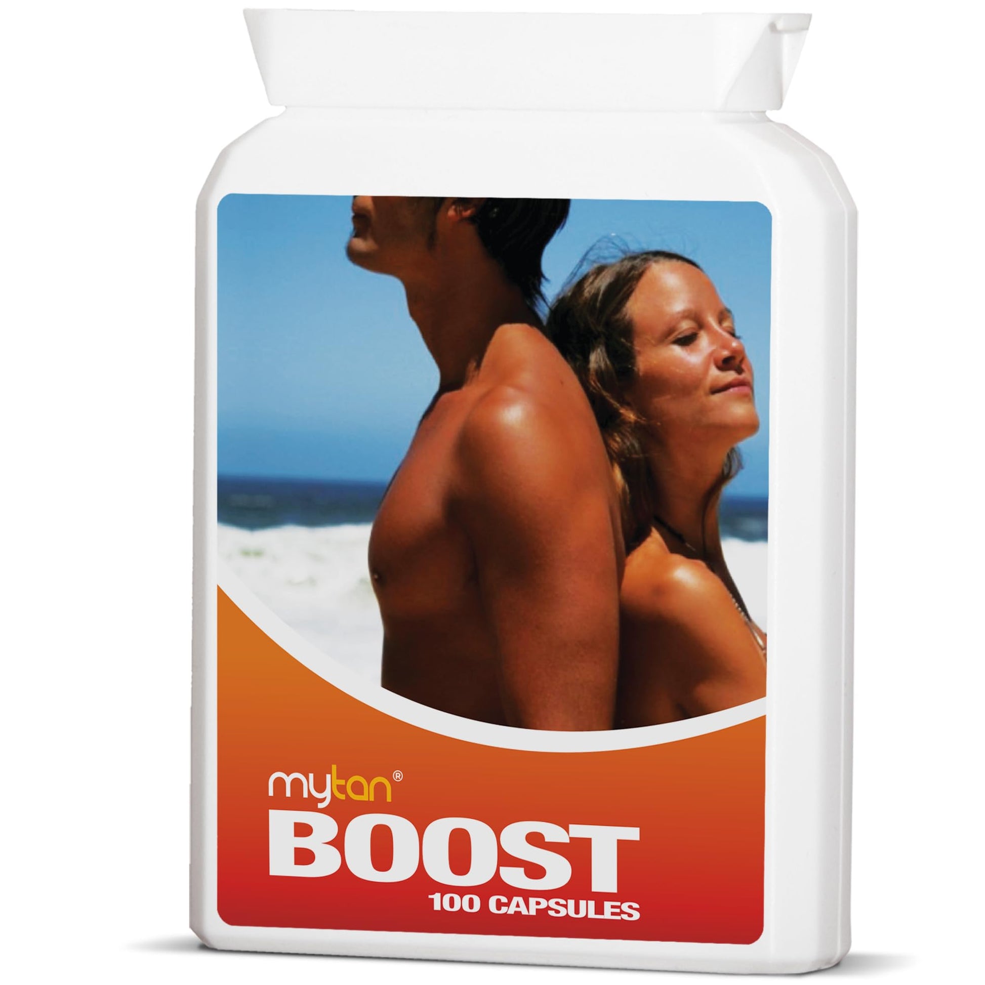 MyTan Boost Tan Pills | 100 Capsules | Sun Tan Accelerator | Natural Tanning Supplement | Tyrosine, Copper Multivitamin | 25-Day Extended Holiday Supply MyTan uk supplements
