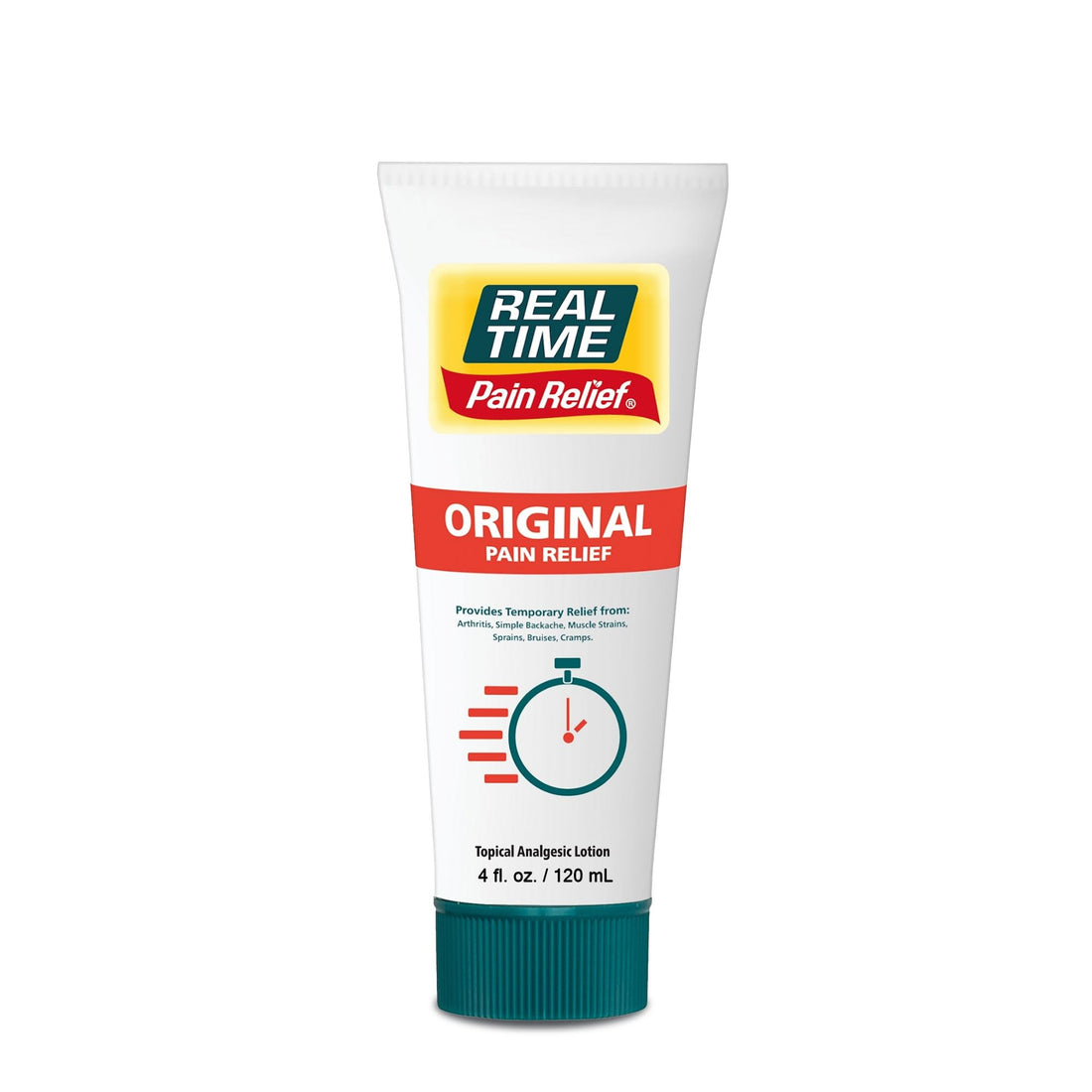 Real Time Pain Relief Cream 4oz Tube | 17 Natural Ingredients: 1.25% Menthol, Arnica & MSM | Muscle Strain & Joint Discomfort Relief for Arthritis, Cramps, Sprains, Bruises, Hands, Back & Knee Pain Real Time Pain Relief uk supplements