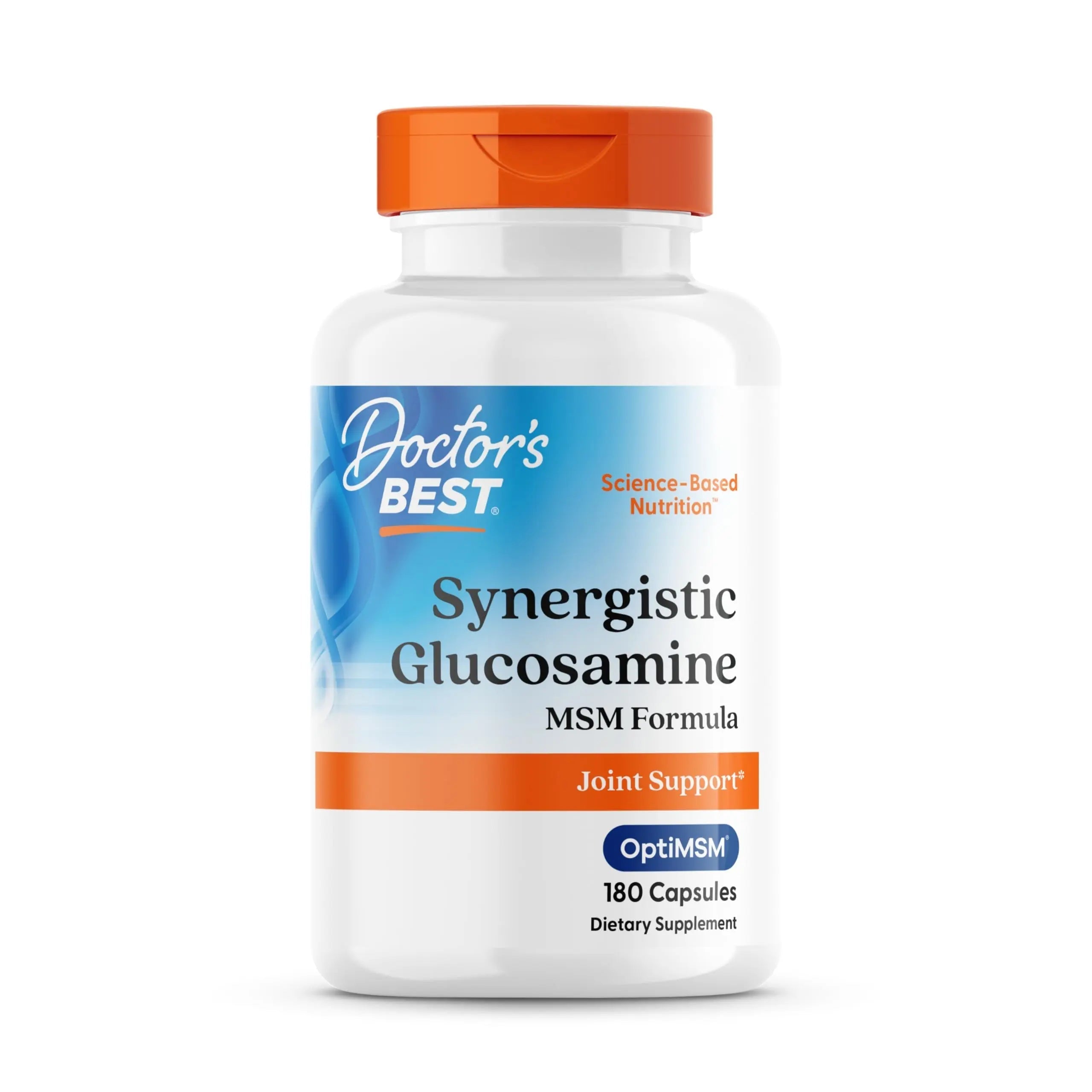 Doctors Best Synergistic Glucosamine MSM Formula, Joint Support, Non-GMO, Gluten Free, Soy Free 180 Capsules Doctor's BEST uk supplements