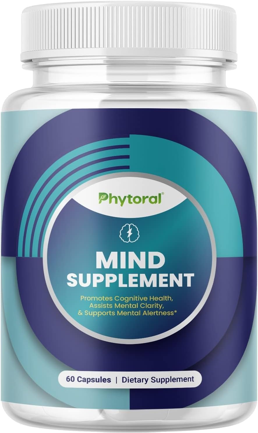 Nootropic Brain Supplement for Memory and Focus Enhancement - Vitamins for Brain Mental Health & Clarity - Cognitive Health Complex for Mind's Vitality & Mental Alert - 60 Count Phytoral uk supplements