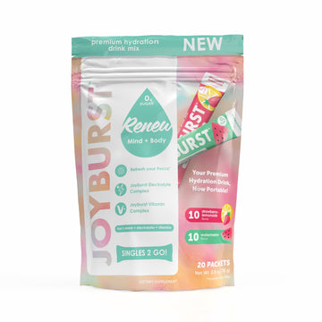 Joyburst Sugar Free Electrolytes Powder Packets, Instant Hydration Drink Mix Sticks, Variety Pack (10 Watermelon, 10 Strawberry Lemonade), Rehydrate On-The-Go JOYBURST uk supplements