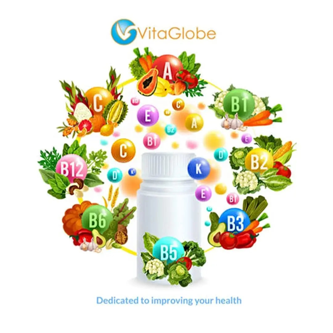 VITA GLOBE Kids Complete Multivitamin Gummies – with Vitamins A, C, D, E, B6 & B12 | Daily Immune, Growth & Wellness Support | VITA GLOBE uk supplements