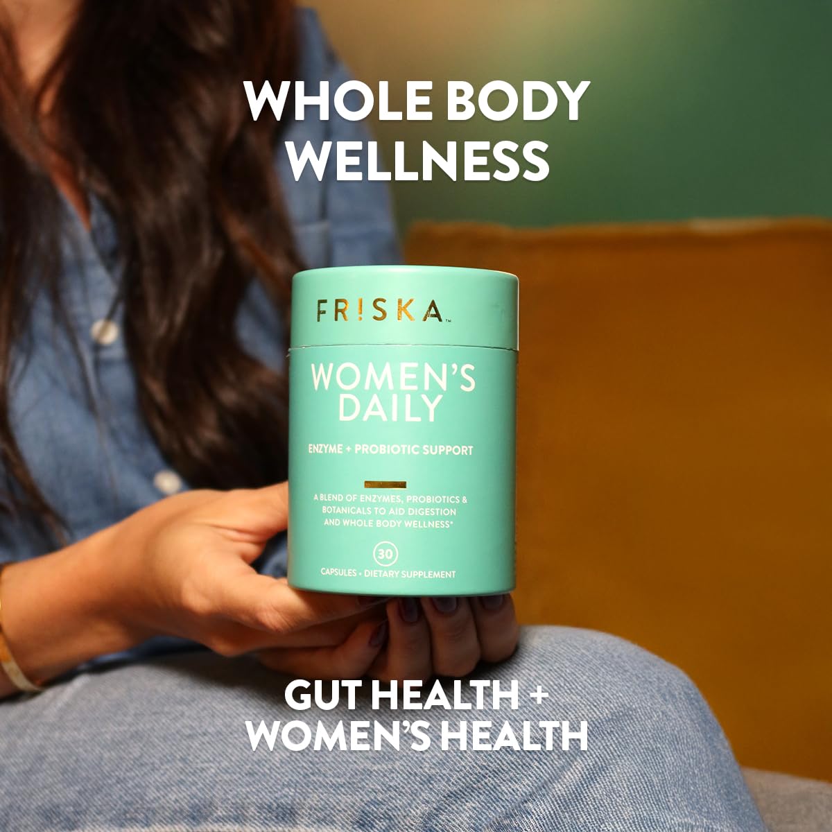 FRISKA Women’s Daily Digestive Enzyme and Probiotics Supplement, Advanced Natural Support for Female Digestive Health, Fights Bloating, Eases Digestion, Supports Nutrient Absorption, 30 Capsules FR!SKA uk supplements