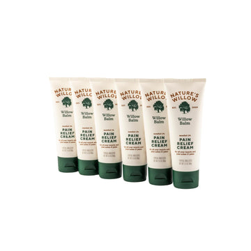 Nature's Willow Willow Balm Natural Pain Relief Cream for Muscles & Joints | Fast-Acting with Willow Bark & Menthol | Free from Artificial Fragrances & Dyes | 6-Pack | 3.5 fl oz Nature's Willow uk supplements