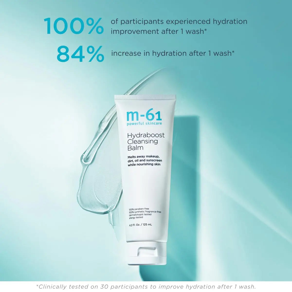 m-61 Hydraboost Cleansing Balm | Makeup Removing Cleanser Balm Melts Away Dirt, Oil, and Sunscreen | Fragrance Free | Derm & Allergy Tested | Made in USA | 4.2 Fl Oz m-61 uk supplements