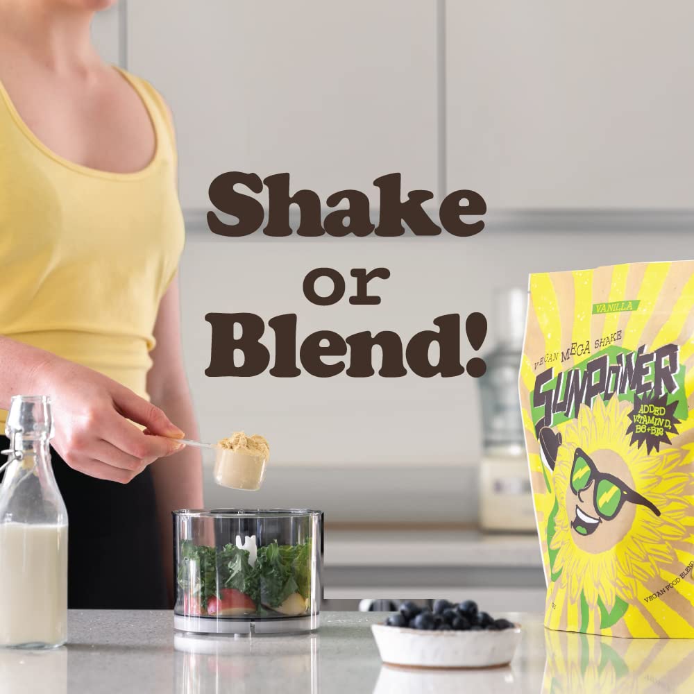 SunPower Vegan Protein Powder - 21g Plant Protein per Serving - Pea, Sunflower SunPower uk supplements