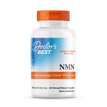 Doctor's Best NMN Supplement for Women & Men - Supports NAD+ Production & Cellular Energy, Beta Nicotinamide Mononucleotide, 200 mg per Capsule, Vegan, Non GMO - 60 Veg Caps Doctor's BEST uk supplements