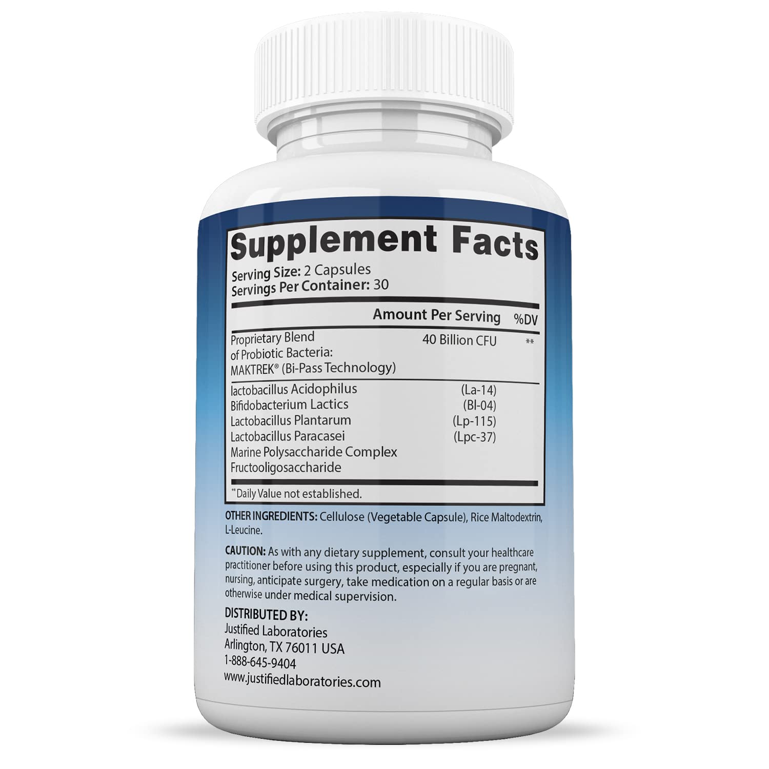 Justified Laboratories (3 Pack) Fungus Defend Max Pills 40 Billion CFU Probiotic 180 Capsules Justified Laboratories uk supplements