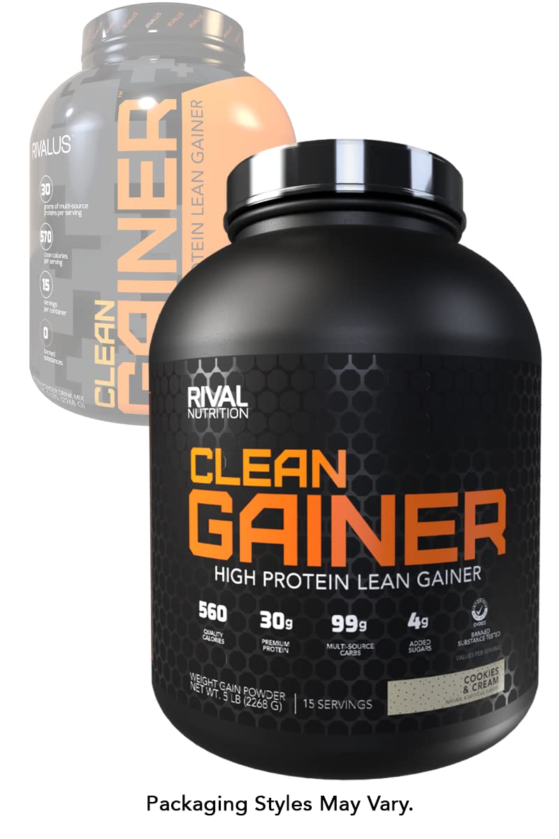 Rivalus Clean Gainer - Cookies & Cream, 5lbs Rivalus uk supplements