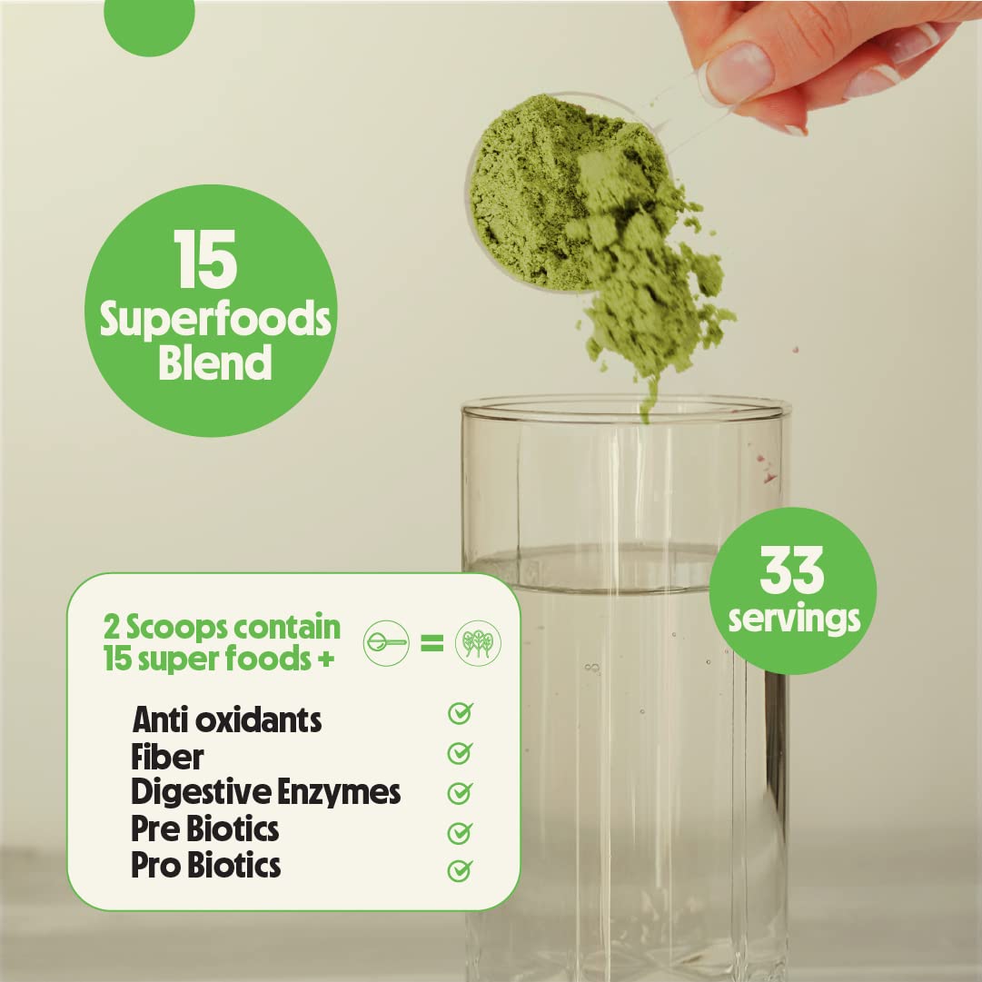 Better Alt Greens Powder, Helps Reduce Bloating, 15 Super Greens- Blend of Spirulina Better Alt uk supplements