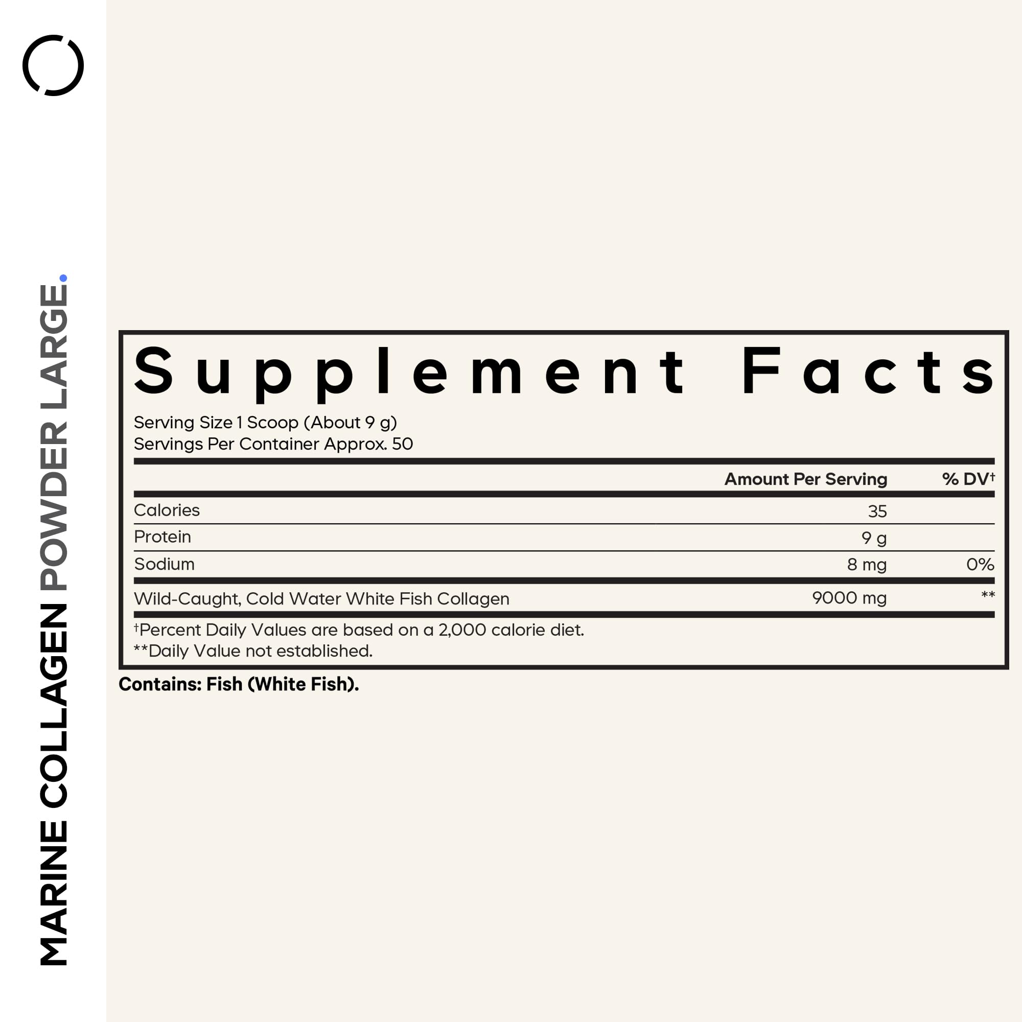 Codeage Marine Collagen Powder - Wild-Caught Hydrolyzed Fish Collagen Peptides - Type 1 & 3 Collagen Protein Supplement - Amino Acids for Skin, Hair, Nails - Paleo Friendly, Non-GMO, 15.87 Ounces Codeage uk supplements