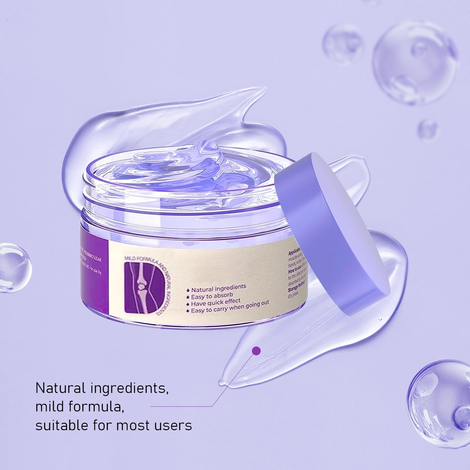 2PCS Soothing Relief Massage Gel, Joint Gel Purple Gel Cooling Activities Throughout The Body, Soothing Knees, Lumbar, Neck, Back, Shoulders, Hands, and Feet iaredon uk supplements