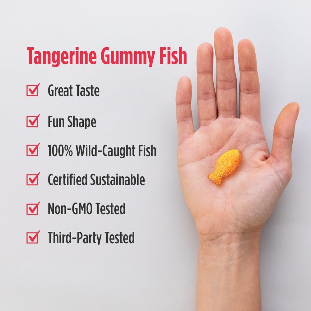 Nordic Naturals Nordic Omega-3 Gummy Fish, Tangerine - 30 Gummy Fish - 124 mg Total Omega-3s with EPA & DHA - Non-GMO - 30 Servings Nordic Naturals uk supplements