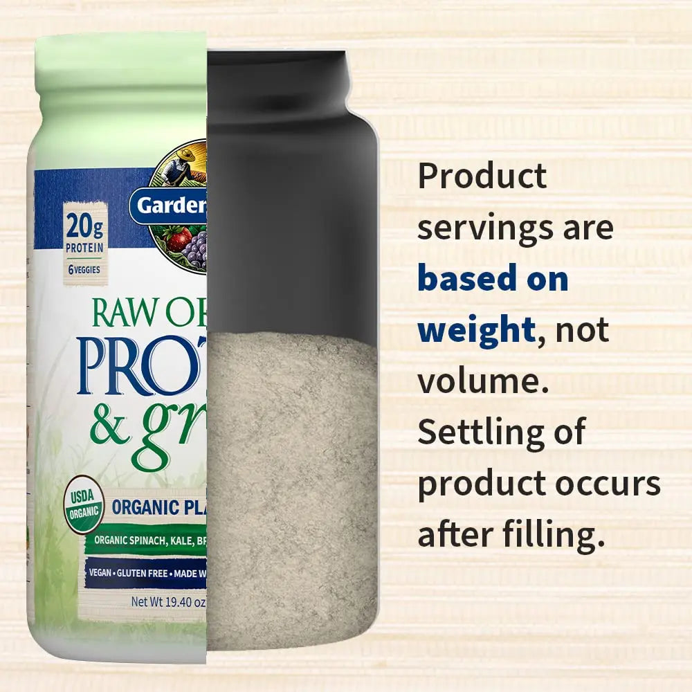 Garden of Life Raw Protein & Greens Vanilla Protein Powder – 20g Plant Based Greens Powder, Probiotics & Enzymes, Post-Workout Recovery, Vegan, Gluten-Free, Non-GMO, 20 Servings Garden of Life uk supplements