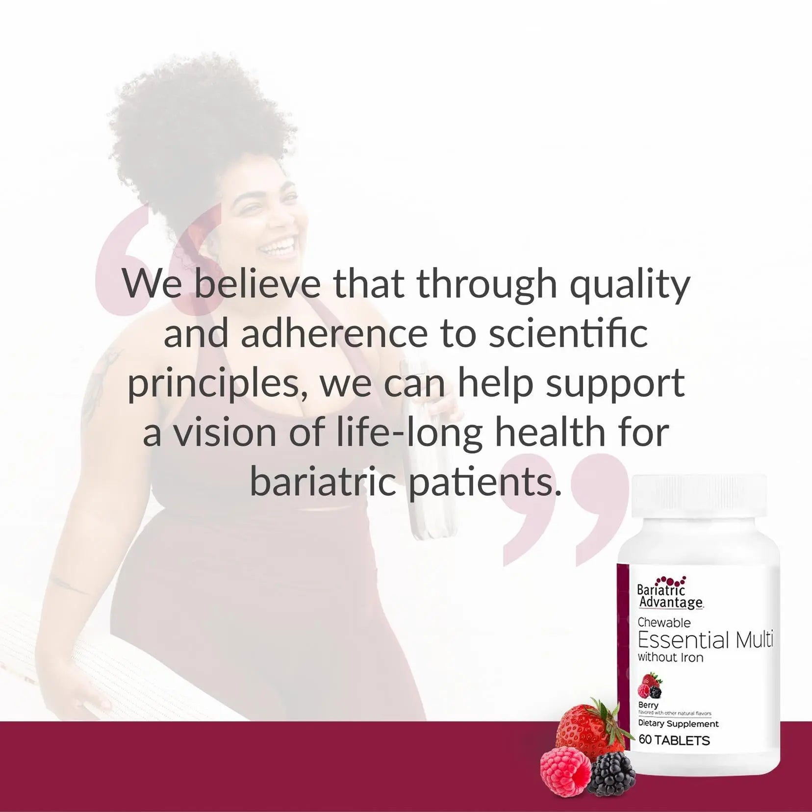 Bariatric Advantage Chewable Essential Multivitamin Without Iron - 200 DV of Key Nutrients - Trace Mineral Support Bariatric Advantage uk supplements