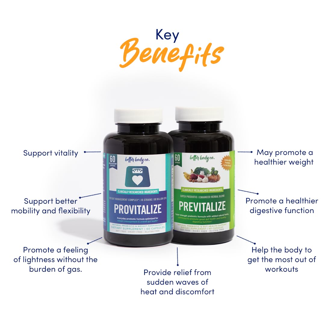 Better Body Co. Original Slim Gut Bundle | Provitalize & Previtalize Bundle - Natural Menopause Better Body Co. uk supplements