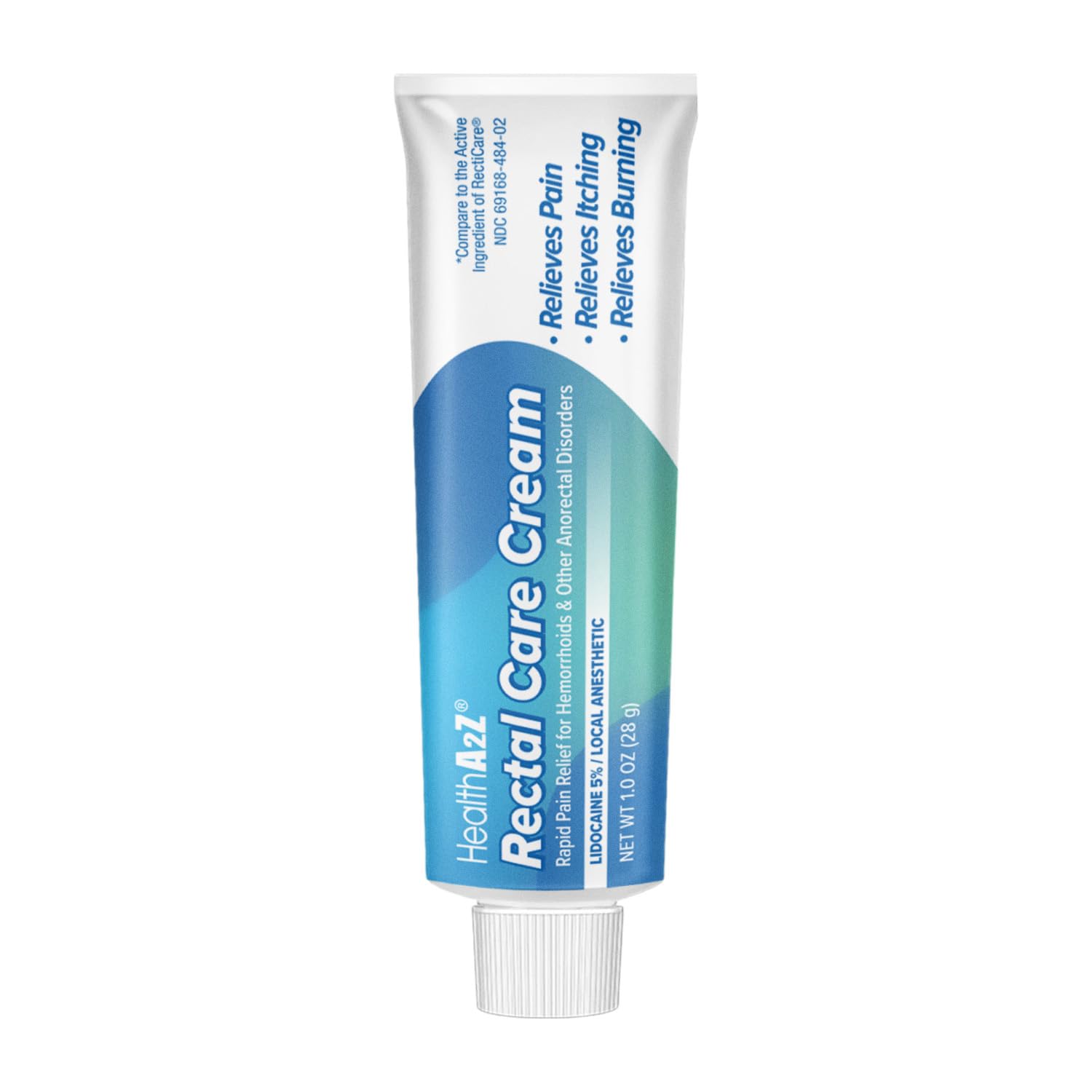 HealthA2Z® Rectal Care Cream | Lidocaine 5% / Local Anesthetic | 28g Tube | Topical Numbing Cream & Other Anorectal Disorders | Relieves Pain, Itching & Burning HealthA2Z uk supplements