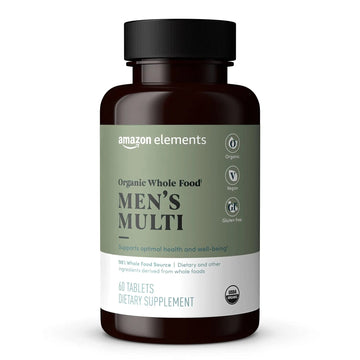 Amazon Elements Organic Whole Food Men's Multi, 60 tablets Amazon Elements uk supplements