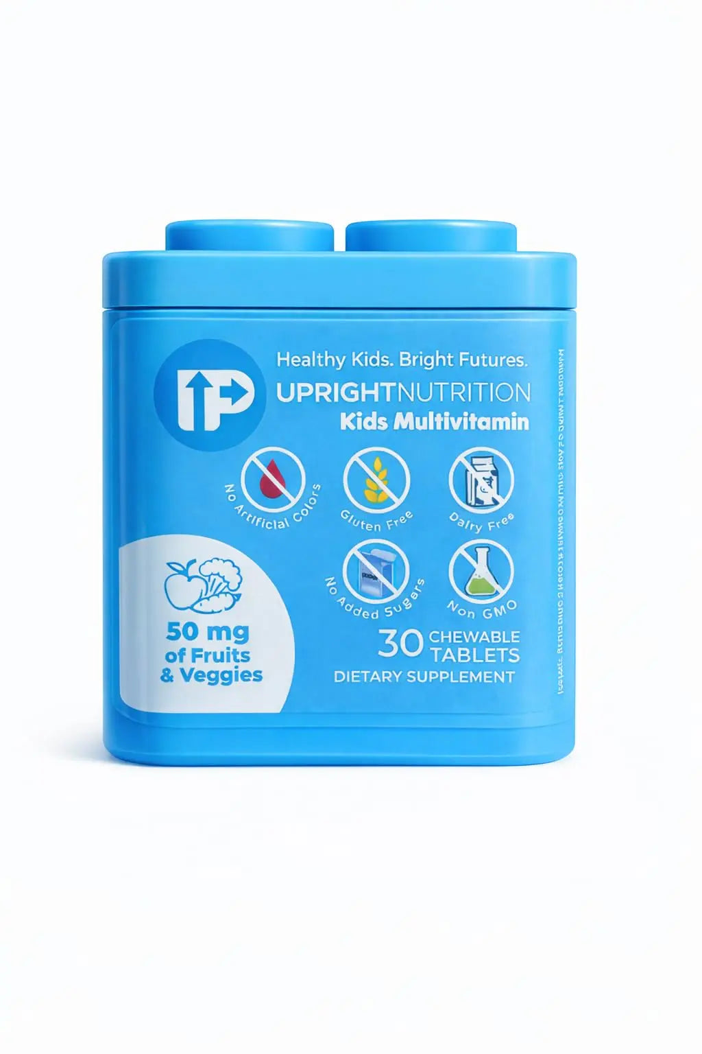Upright Nutrition Children's Multivitamin | 30 Day Supply | Chewable, Sugar-Free | 17+ Essential Vitamins & Minerals with 50mg of Fruits & Veggies Upright Nutrition uk supplements
