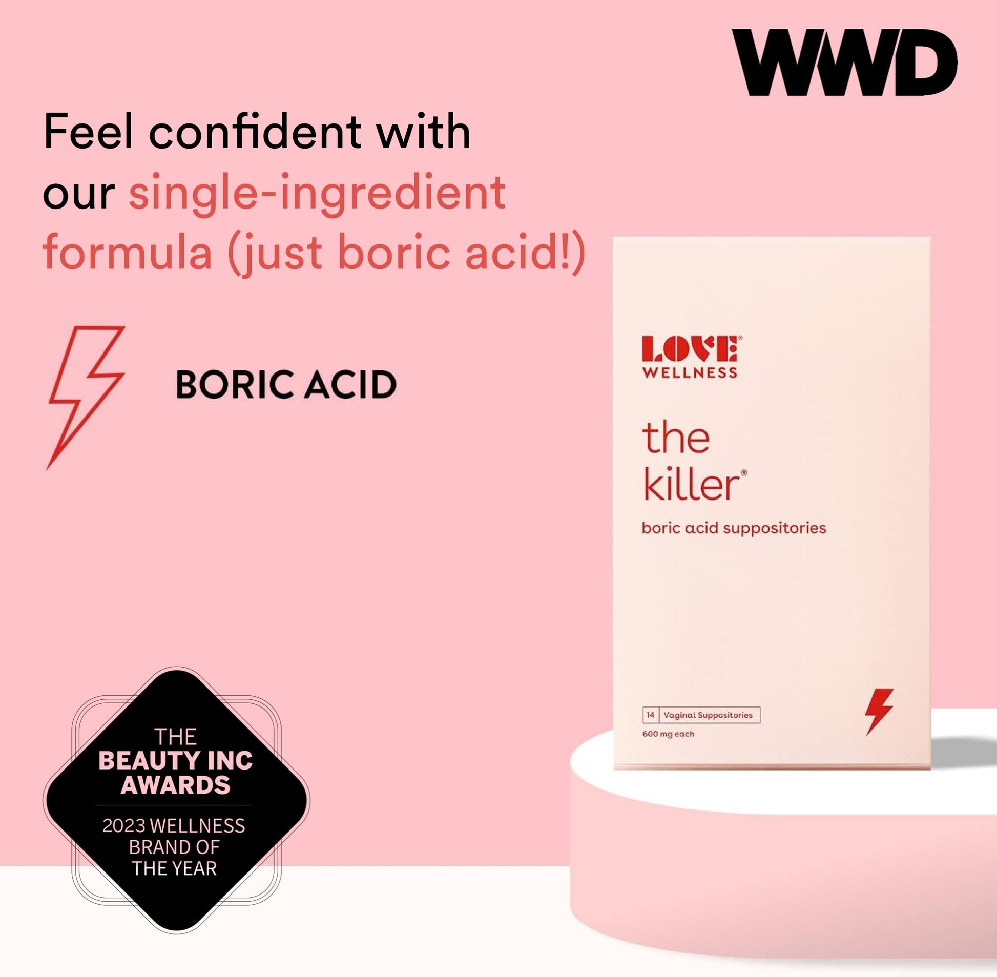 Love Wellness Good Girl Probiotics & The Killer | Vaginal pH Balance Supplement & Boric Acid Suppositories Love Wellness uk supplements