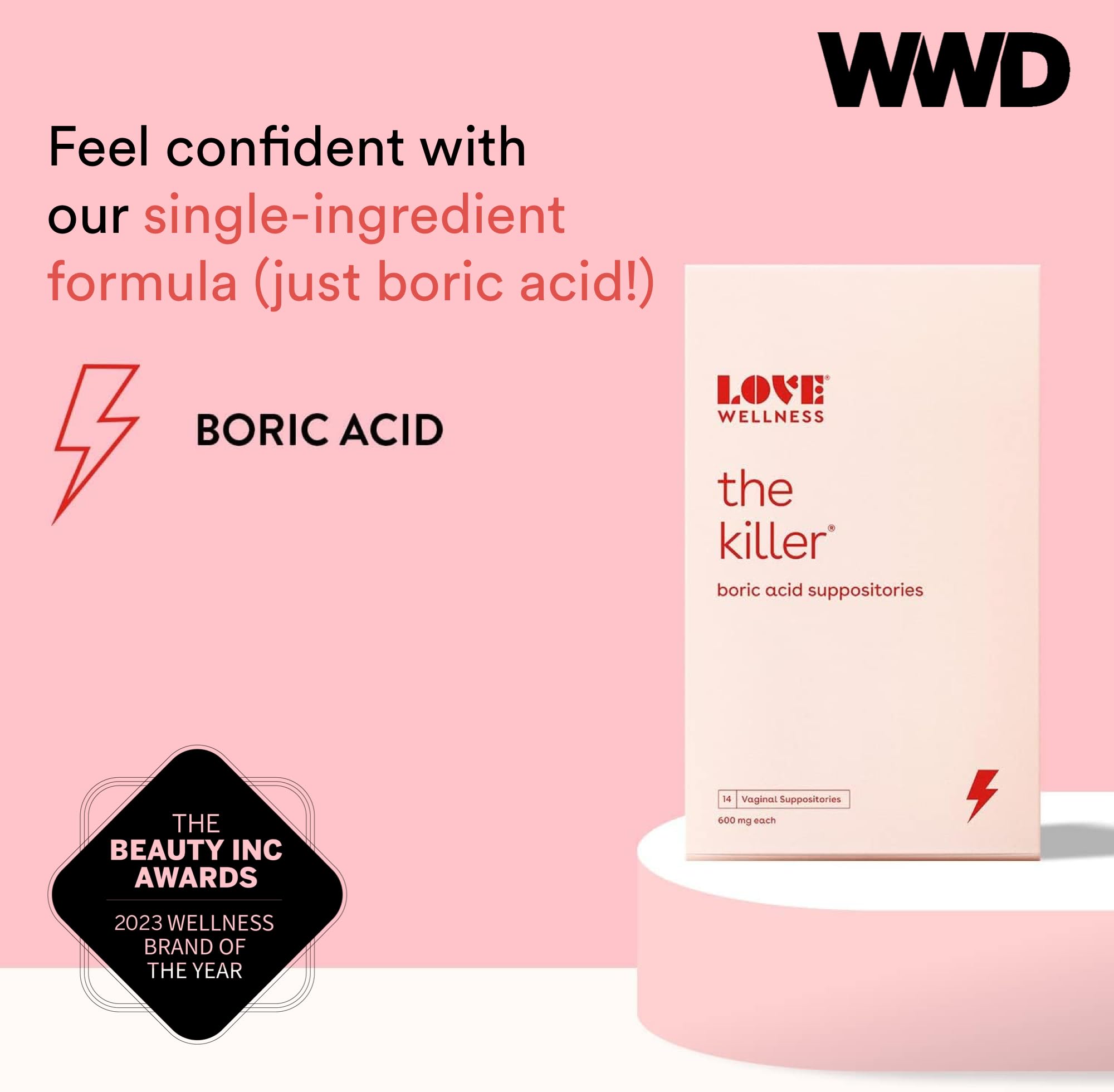 Love Wellness Good Girl Probiotics & The Killer | Vaginal pH Balance Supplement & Boric Acid Suppositories Love Wellness uk supplements