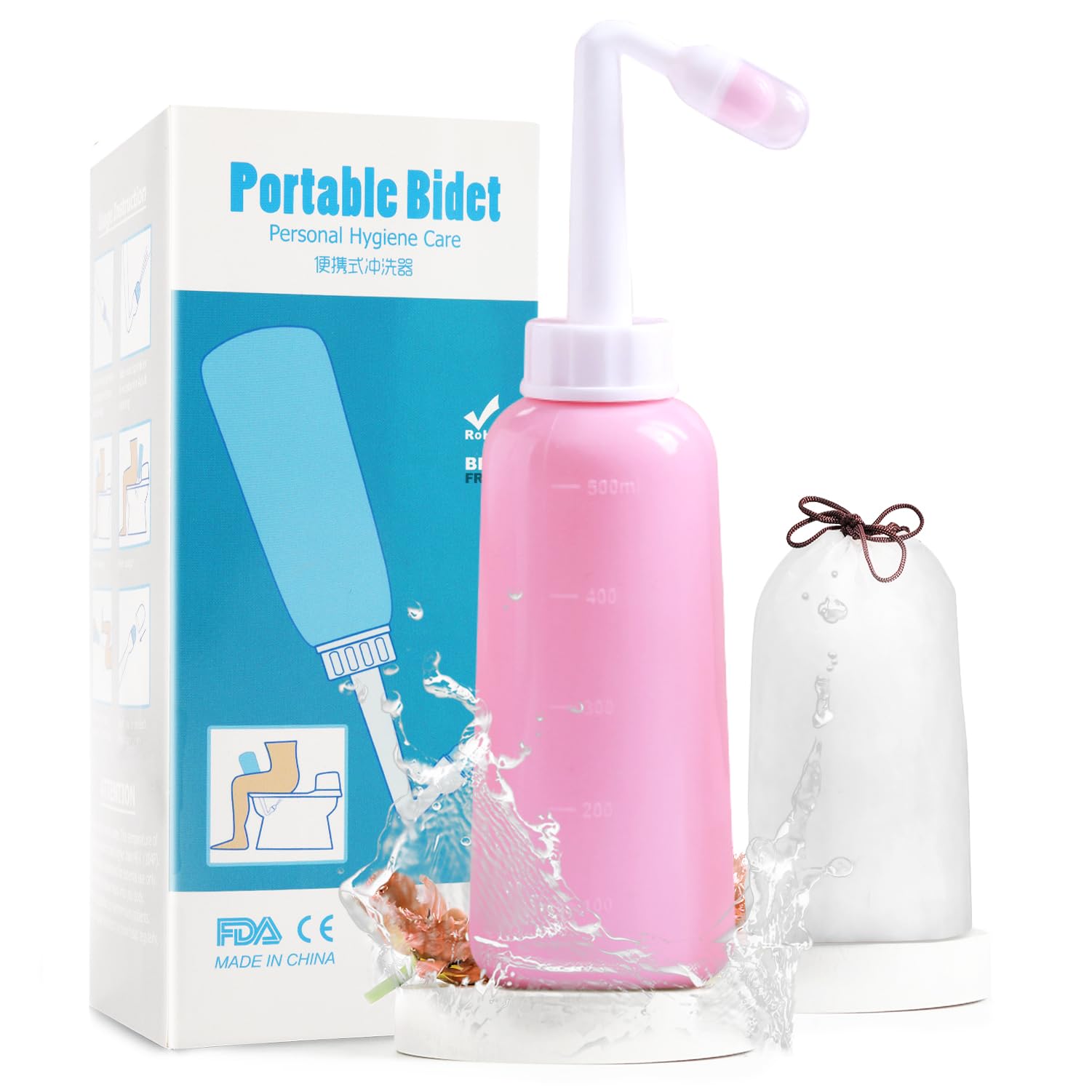Premium Peri Bottle for Postpartum Care | Upside Down Peri Bottle, Dermoplast Spray Showvigor uk supplements