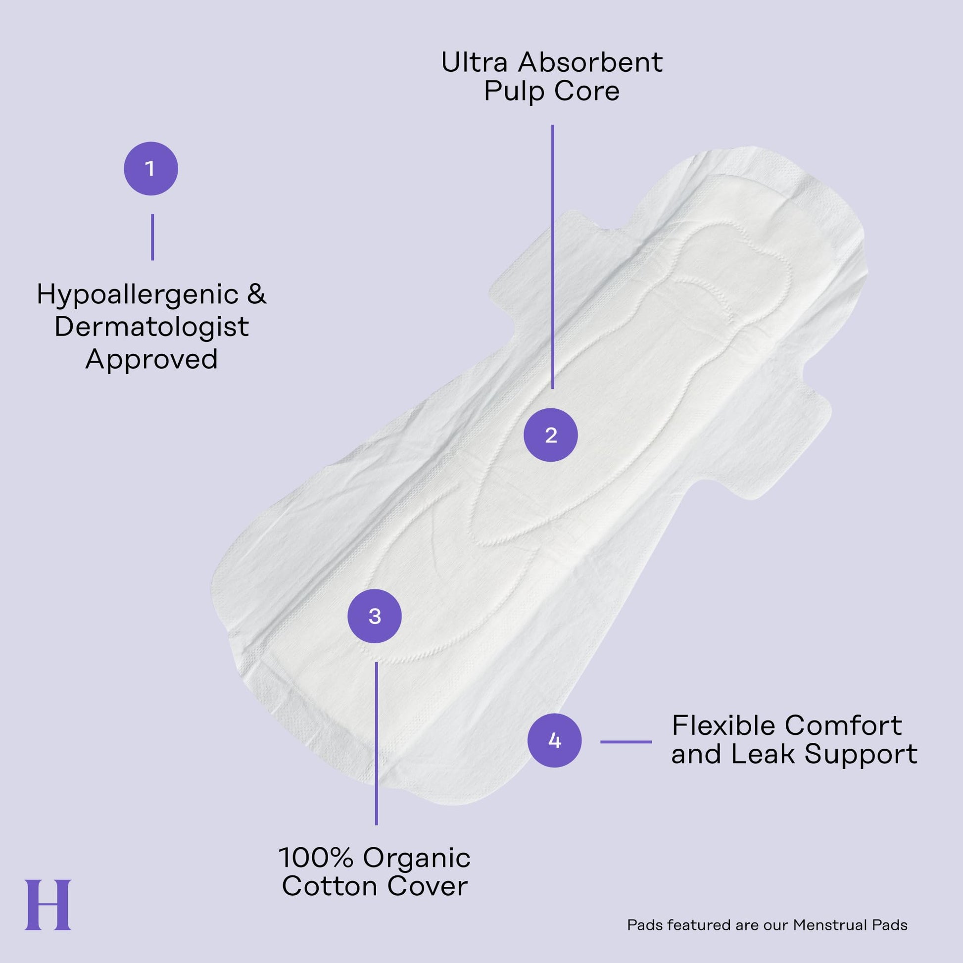 The Honey Pot Company - Non-Herbal Overnight Pads with Wings - Organic Pads for Women The Honey Pot Company uk supplements