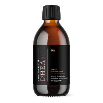 Quicksilver Scientific Nanoformulated Liquid DHEA+ Female Tonic - Micronized DHEA, Pregnenolone, DIM, Chrysin + Herbal Extracts for Woman - Menopause + Perimenopause Support (10.14oz / 300ml) Quicksilver Scientific uk supplements