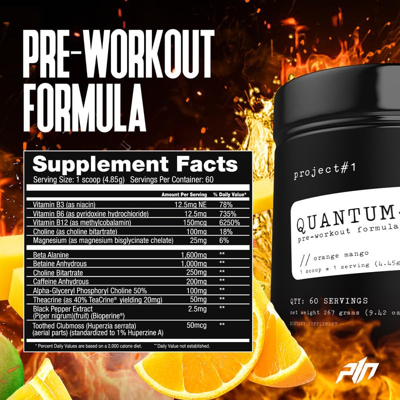 Project #1 Quantum-X Nutrition: Advanced Pre-Workout Powder for Men and Women Project #1 uk supplements