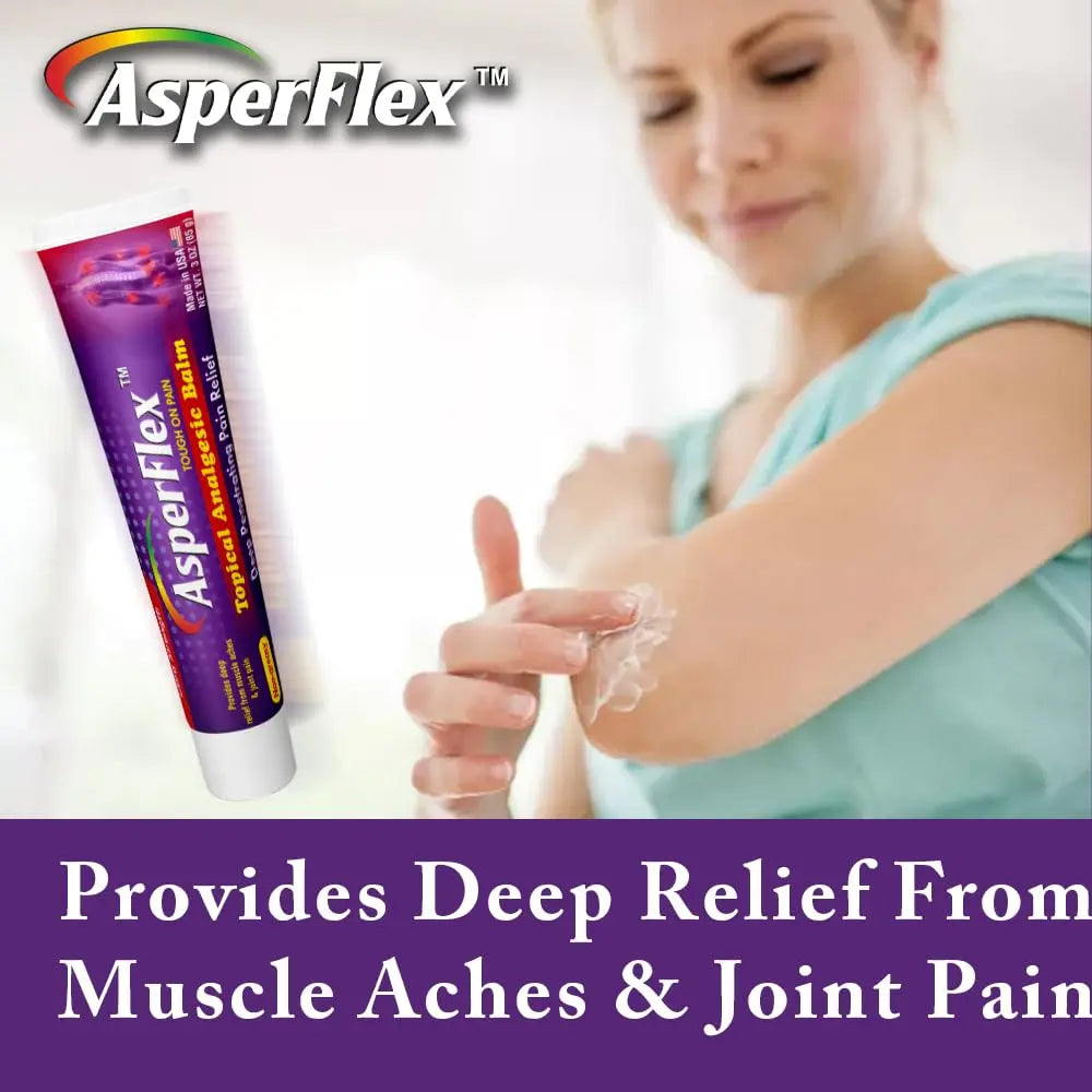 ASPERFLEX Ultra Strength Topical Analgesic Pain Relief Cream for Arthritis, Muscle, and Joint Pains -3 oz by Akronpharma. ASPERFLEX uk supplements