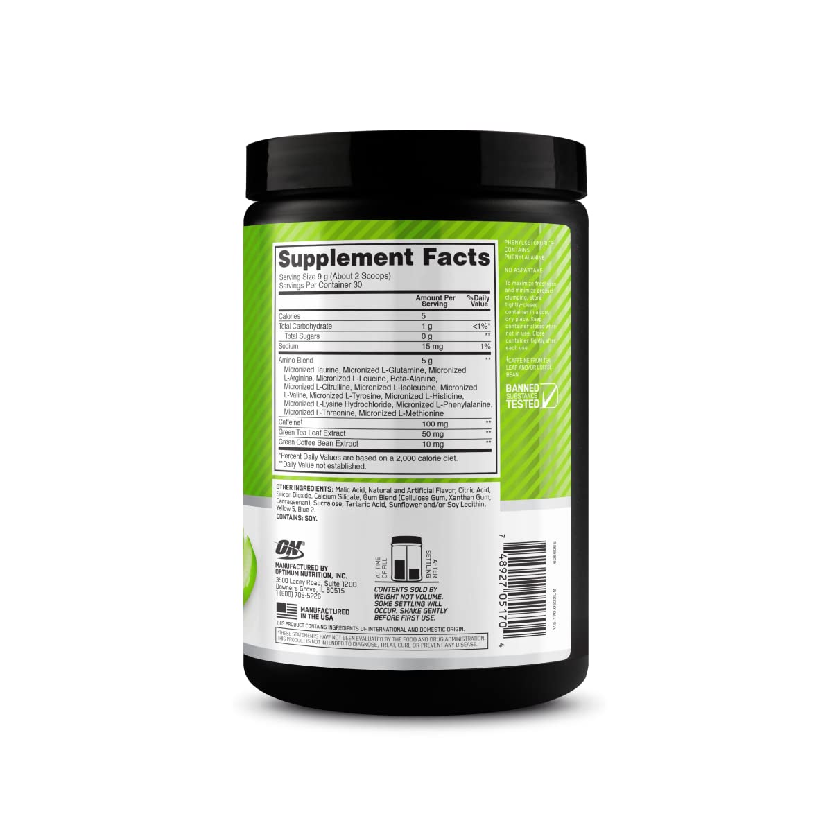 Optimum Nutrition Amino Energy - Pre Workout with Green Tea, BCAA, Amino Acids Optimum Nutrition uk supplements