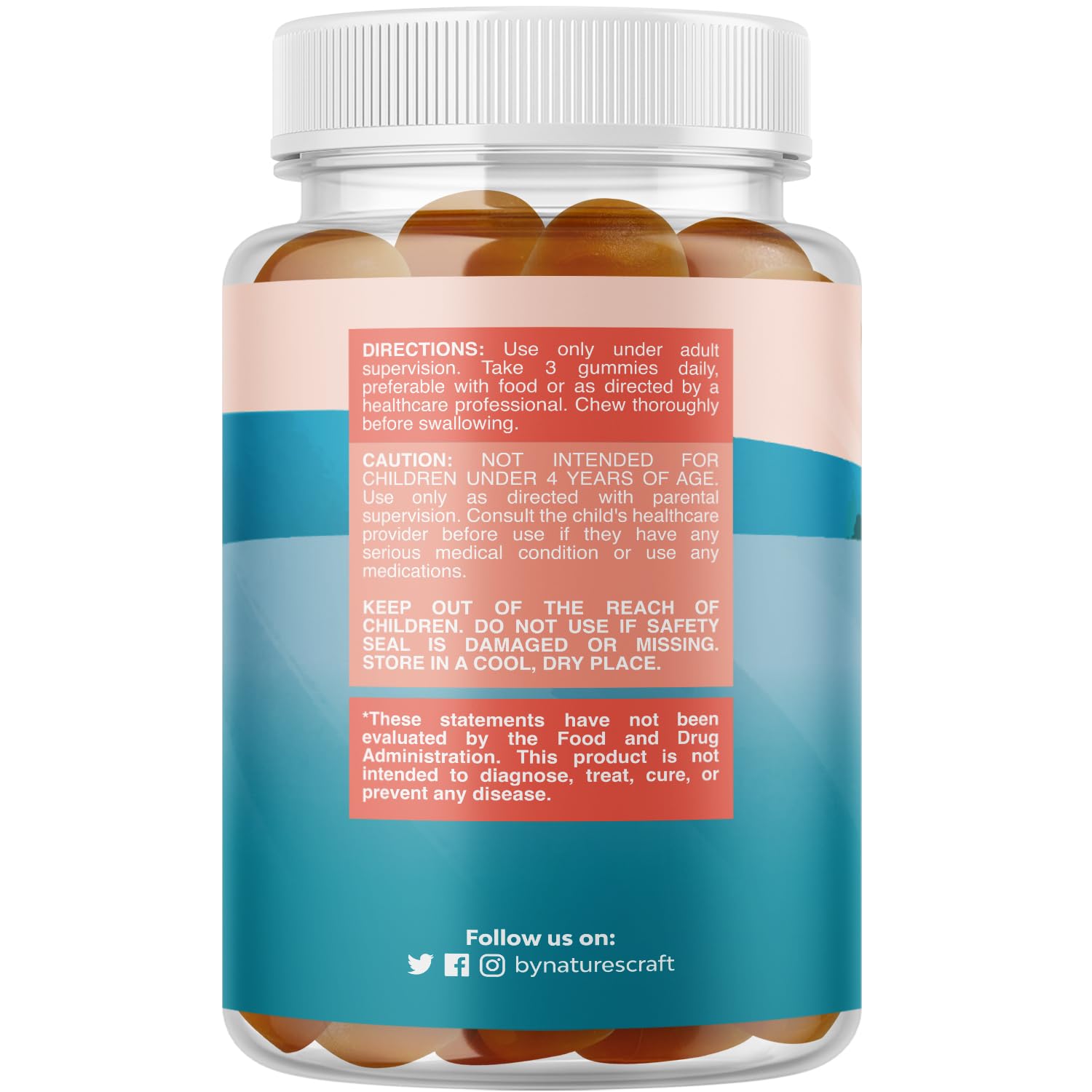 Kids Focus Gummies - Nootropics Brain Support Supplement for Kids with Green Tea Extract, B6 & B12 Vitamins for Memory and Brain Focus - Herbal Concentration Chews for Children - 90 Count Natures Craft uk supplements