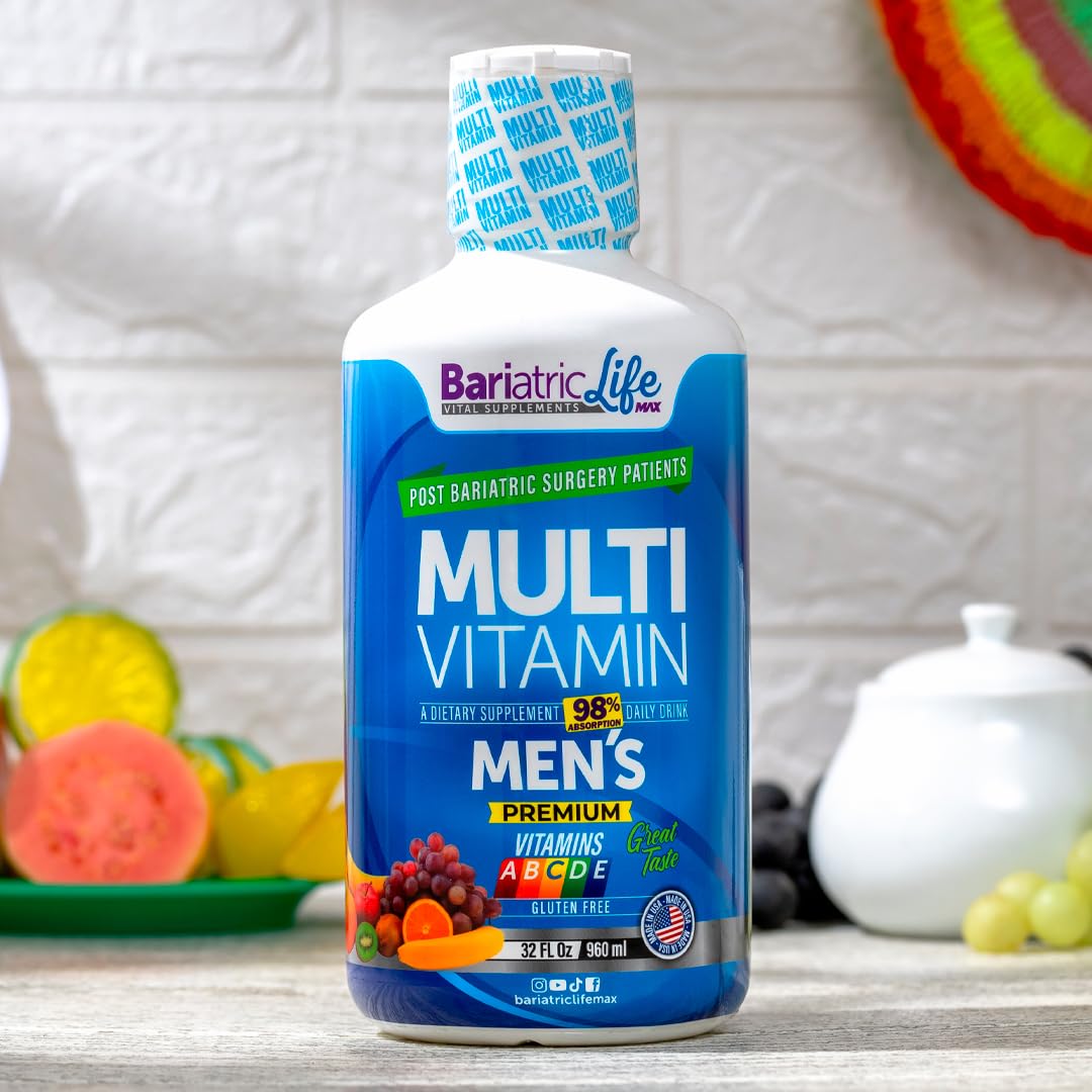 Bariatric Multivitamin Design for Post Bariatric Surgery Mens Patients, Sugar Free, 100+ Vitamins, Minerals & Amino Acids, Supports Muscle, Heart Bariatric Life Max uk supplements