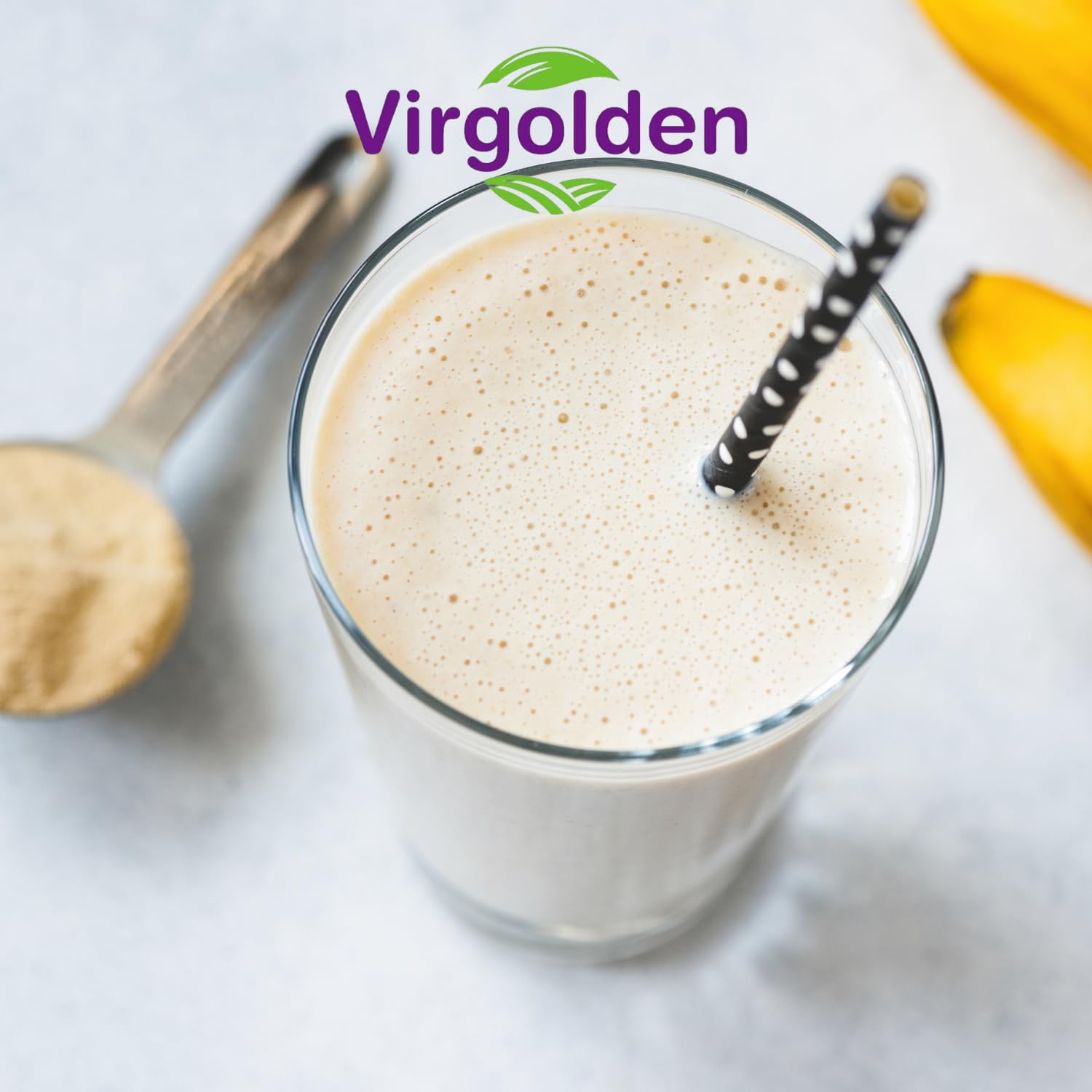 Pea Protein Powder 1kg 80% Pure Plant Protein by Virgolden - Great for Smoothies, Shakes VIRGOLDEN uk supplements
