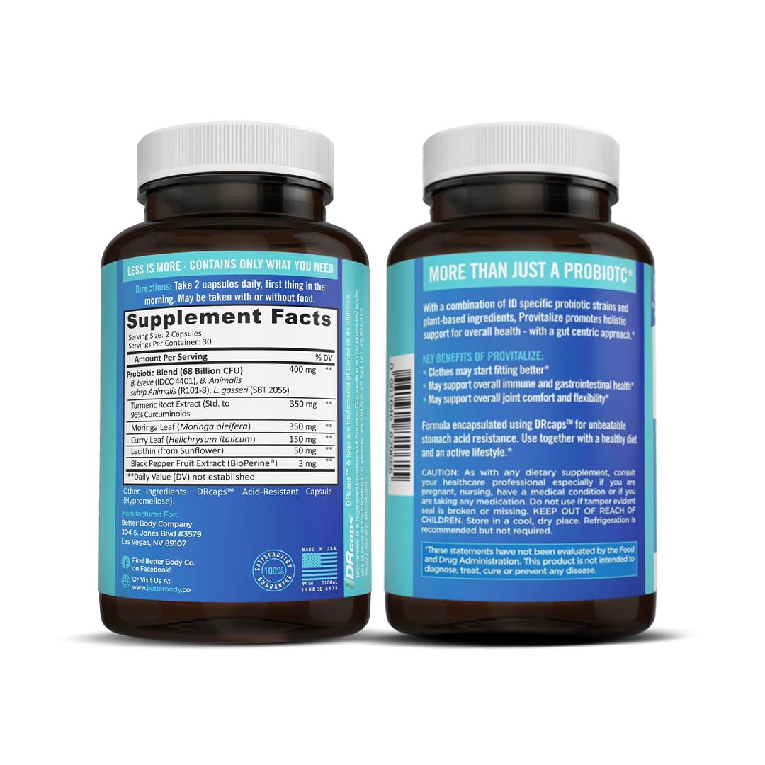 Better Body Co. Provitalize | Probiotics for Women - 60 Caps Better Body Co. uk supplements