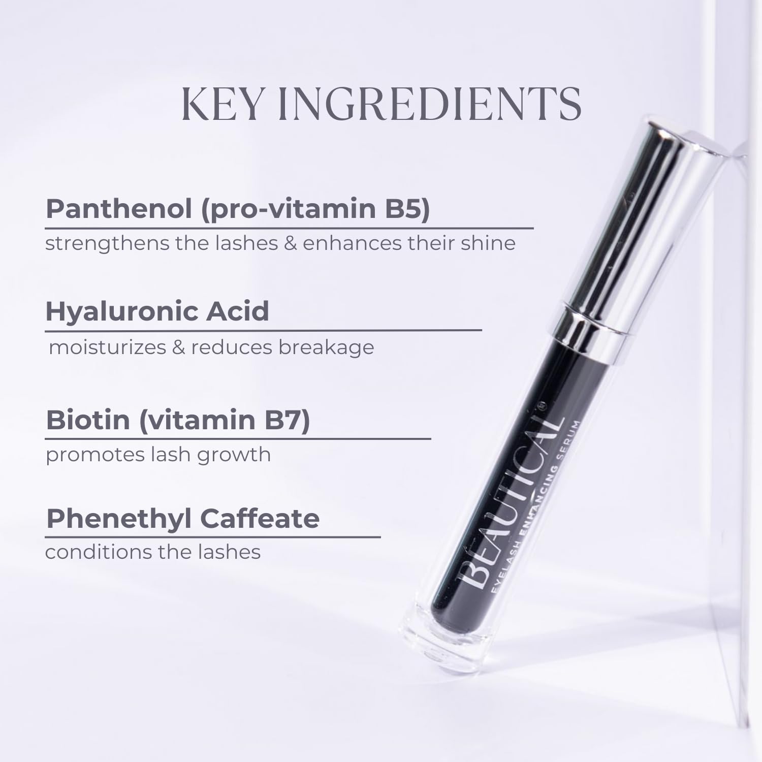 BEAUTICAL Eyelash Serum – Lash Enhancing & Conditioning Formula with Botanical Ingredients for the Appearance of Fuller, Shinier & Healthier-Looking Lashes – Nourishing Lash Care, 3ml BEAUTICAL uk supplements
